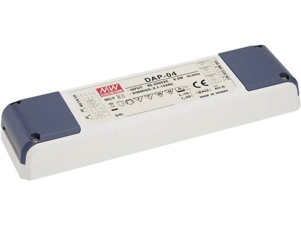 MEAN WELL DAP-04, Lighting, Innendørs, 110 - 230 V, AC-to-DC, IP20, Hvit