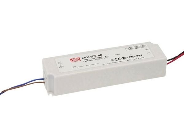 Mean Well LPV-100-24 - LPV-100 Series - LED-driver - 100.8 watt - 4.2 A