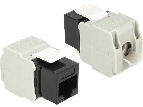 Delock - Modulinnlegg - CAT 6 - UTP - RJ-45 - svart
