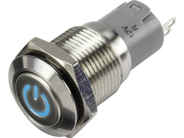 TRU COMPONENTS 1303018 LAS2GQF-11ZDT/B/12V/S/P Pressostat 48 V/DC 2 A 1 x On/On Klikkende Blå IP65 1 stk