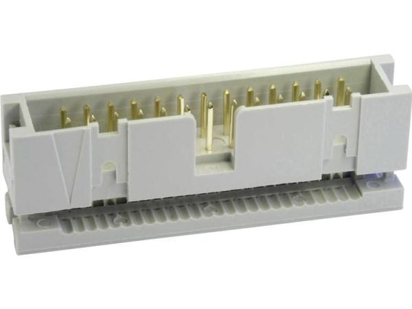 econ connect WS40SK, DIN 41651, Harmaa, Polybutyleenitereftalaatti (PBT), 30 mO, 1 A, 7 g