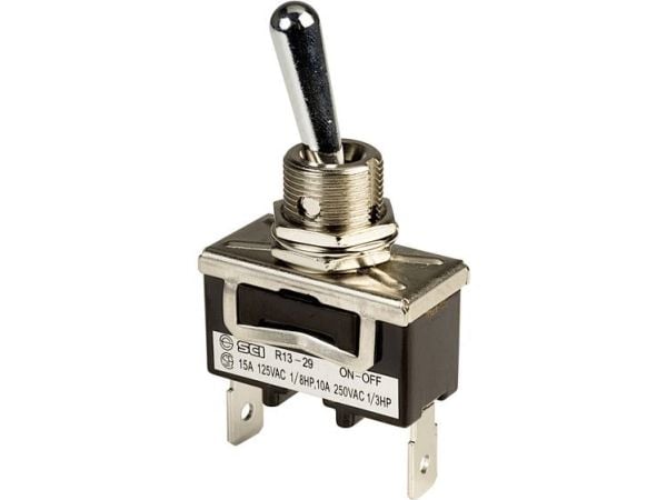 SCI R13-29A-01A-HWH R13-29A-01A-HWH Keinukytkin 250 V/AC 10 A 1 x Pois päältä / Päälle naksahtaen 1 kpl SCI R13-29A-01A-HWH R13-29A-01A-HWH Keinukytkin 250 V/AC 10 A 1 x Pois päältä / Päälle naksahtaen 1 kpl