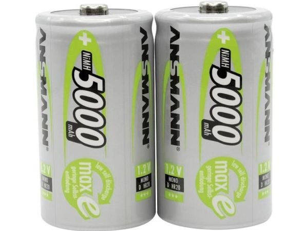 ANSMANN - Akku 2 x D - NiMH - (ladattava) - 5000 mAh