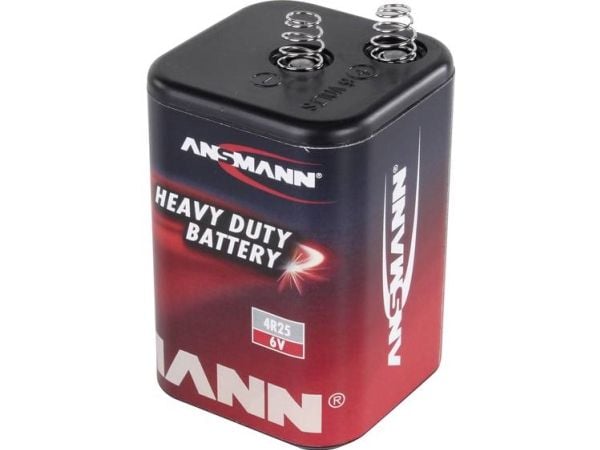 Ansmann 1500-0003, Engangsbatteri, 6V, Sink-Karbon, 6 V, 1 stykker, 9000 mAh