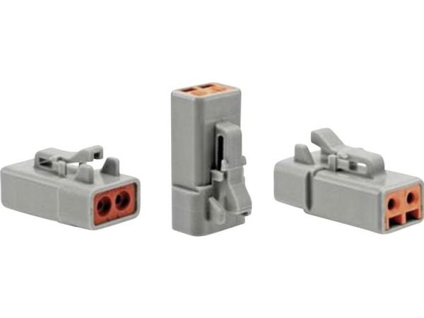 Amphenol ATP06-2S, 25 A, Grå, ATP04-2P* Receptacle, 1,2 cm