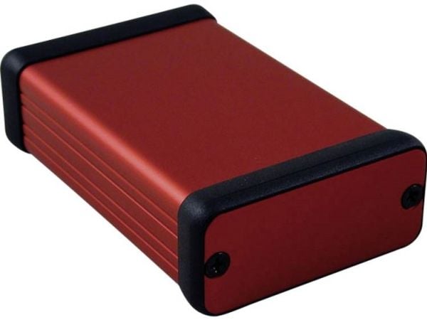 Hammond Electronics 1455C801RD profil-kabinett 80 x 54 x 23 aluminium rød
