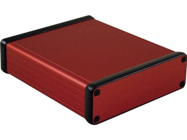 Hammond Electronics 1455L1201RD profil-kabinett 120 x 103 x 30,5 aluminium rød (1 stk)