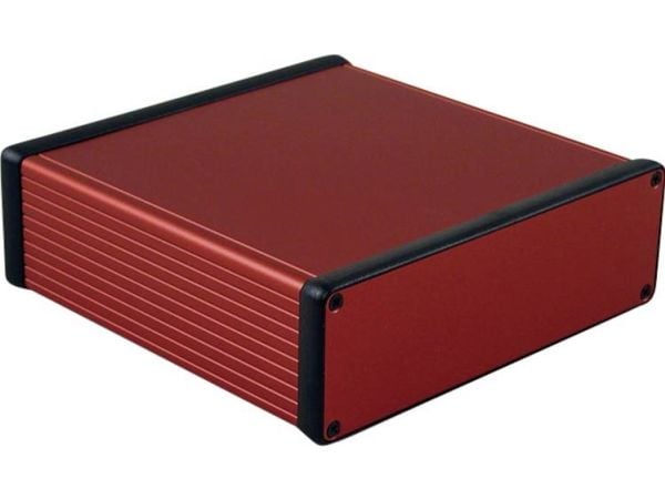Hammond Electronics 1455T1601RD profil-kabinett 160 x 165 x 51,5 mm aluminium rød (1 stk.)