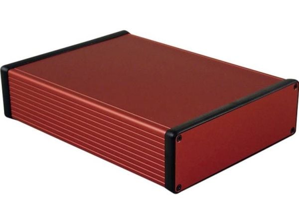 Hammond Electronics 1455T2201RD profilkapsling 220 x 165 x 51,5 mm aluminium rød 1 stk Hammond Electronics 1455T2201RD profilkapsling 220 x 165 x 51,5 mm aluminium rød 1 stk