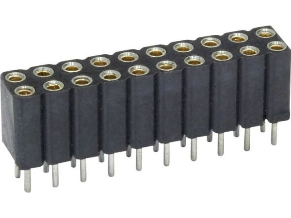 econ connect MP70D20, Sort, Messing, Kobber, Polyfenyylisulfidi (PPS), 4 mO, 60 V, 3 A, -40 - 105 °C