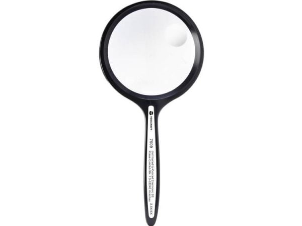 TOOLCRAFT 1311517 Håndlup Forstørrelsesfaktor: 2.5 x, 5 x Linsestørrelse: (Ø) 50 mm
