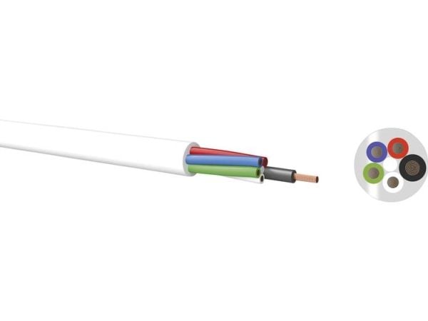 Kabeltronik 4.24051101E8 tilkoblingskabel 500 V PVC (Ø) 5,1 mm 1 m