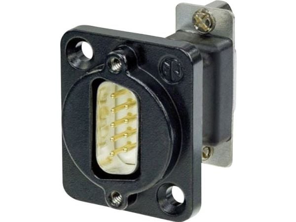 Neutrik NADB9MF-B D-SUB-sovitin D-SUB-stik 9-pol. - D-SUB-bøsning 9-pol. 1 stk