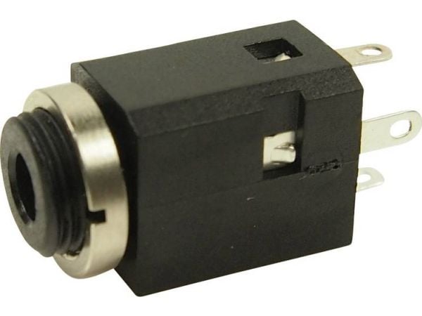 Cliff FC681374V Jakkiliitin 3,5 mm Liitäntä, uppoasennus pystysuoraan Napojen lukumäärä: 3 Stereo Musta 1 kpl