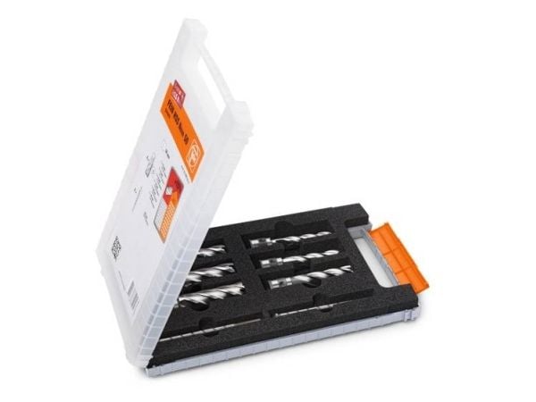 FEIN 63134999061, Drill bit set, Metall, 12, 14, 16, 18, 20, 22 mm, Sølv, B00N9ZK8OG, 720 g