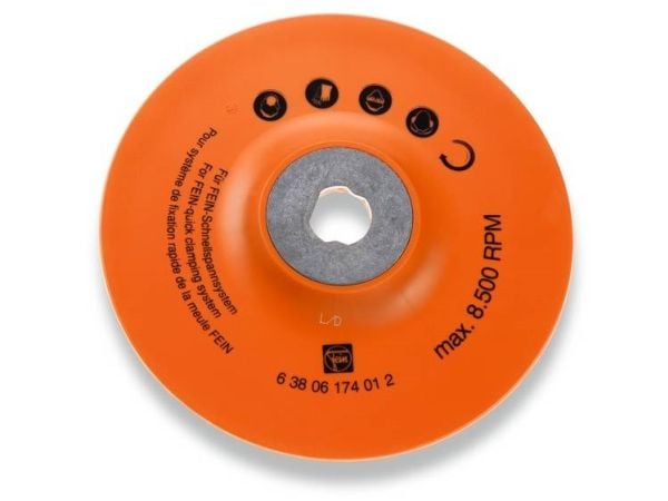 FEIN 63806174012, Poleringsskive, 18 cm, Oransje