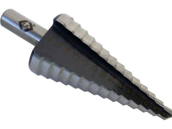 C.K T3011 HSS trinnbor samlet lengde 91 mm 3-fas skaft 1 stk