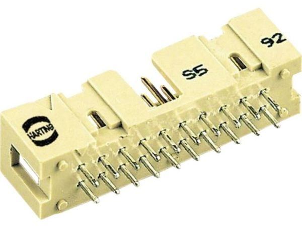Harting 09 18 510 6324, PCB 10-Pin M, Beige, Kestomuovinen hartsi, Kupariseos, 20 mO, 1000 V
