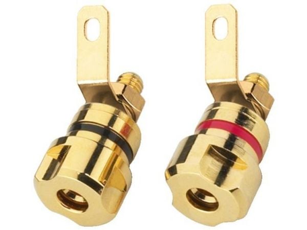 Monacor BP-405G, speaker terminals, Kulta, Kulta