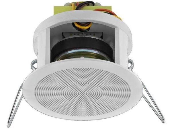 Monacor EDL-22/WS, 1.0 kanaler, Koblet med ledninger (ikke trådløs), 6 W, 130 - 20000 Hz, Hvit
