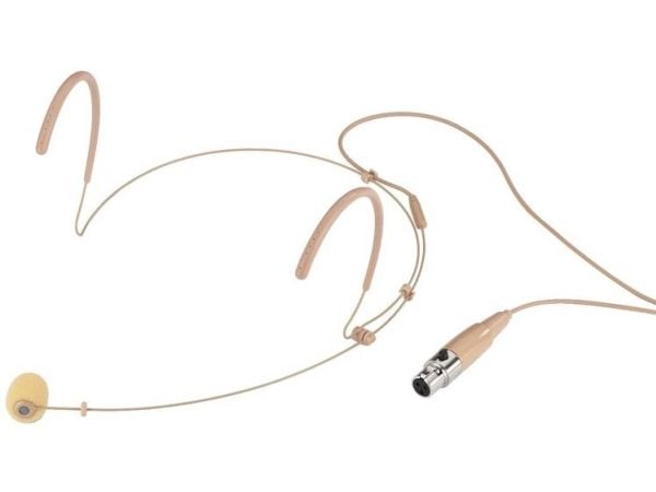 Monacor HSE-132/SK, 50 - 16000 Hz, 2000 O, Koblet med ledninger (ikke trådløs), Mini XLR (3-pin), Beige, DC