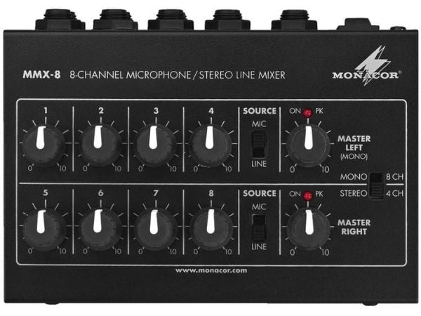 Monacor MMX-8 Mikrofon-mikser