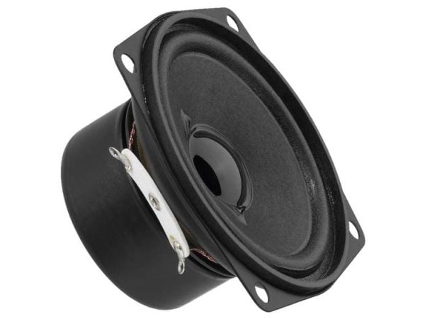 Monacor SP-7/4SQS, Full rekkevidde, 4 W, Rektangulær, 8 W, 4 O, 3 - 17000 Hz
