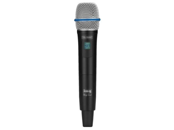 TXS-900HT håndholdt mikrofon med integrert multifrekvens-sender 823-832 MHz + 863-865 MHz