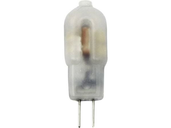LightMe LM85126 LED (RGB)-pære EEK G G4 sokkel 1,2 W = 12 W varm hvit 12 mm x 38 mm, 1 stk