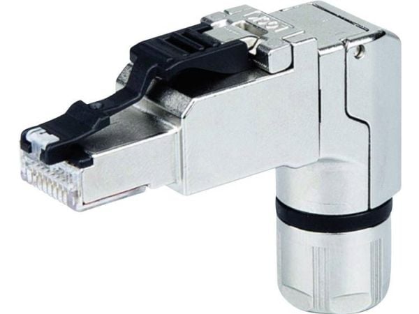 Telegärtner J00026A4002, RJ45, Musta, Ruostumaton teräs