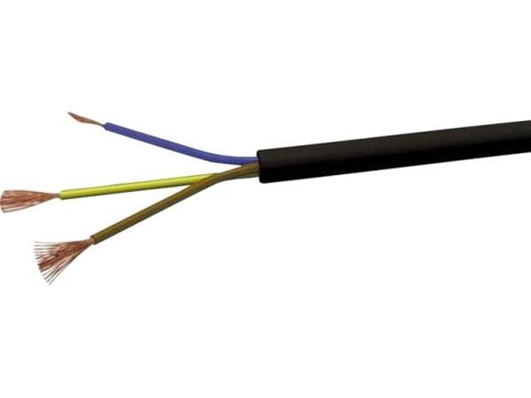 VOKA Kabelwerk H05VVVF5X25 Slangkabel H05VVV-F 5 x 2,50 mm² Svart 100 m