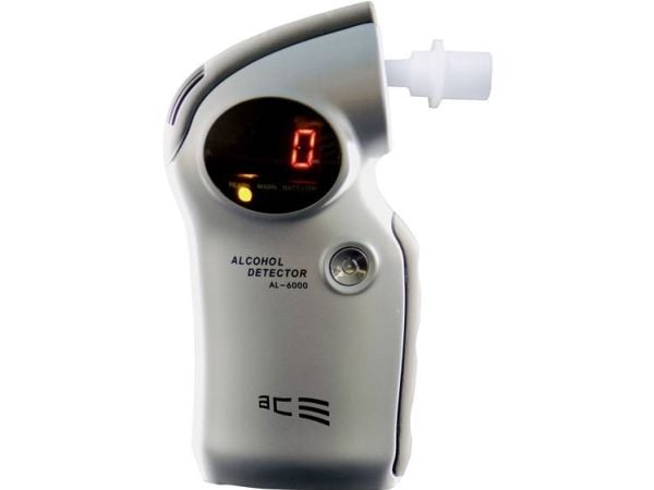 ACE alkometer AL6000 sølv måleområde alkohol (maks.)=4 ‰ utskiftbar sensor, inkl. display (107003)