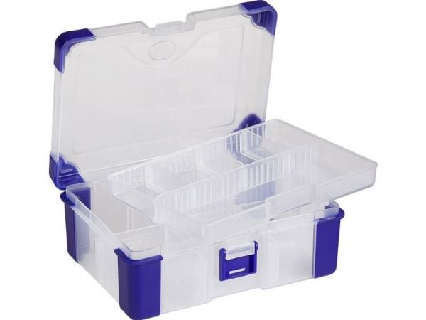 VISO sortimentskasse (L x B x H) 160 x 120 x 60 mm antal fack: 11 variabel indelning innehåll 1 st