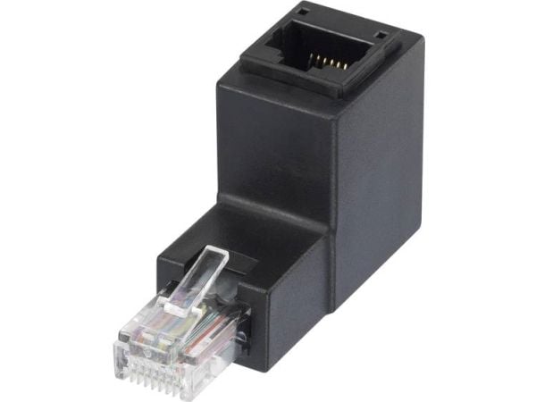 Renkforce RF-4087413, RJ-45, RJ-45, Svart