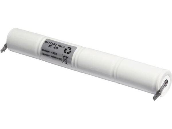 Emmerich 48D4000S nødlysbatteri U-loddefane 4,8 V 4000 mAh