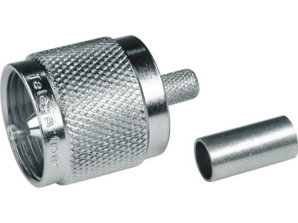 Telegärtner J01040A0006 J01040A0006 UHF-liitin Pistoke, suora 50 Ω 1 kpl
