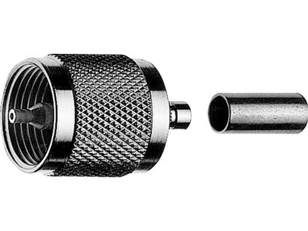Telegärtner UHF-kaapelin puristusliitin puristus/puristus B0612 RG 214/U - 5 kpl (J01040A0010)