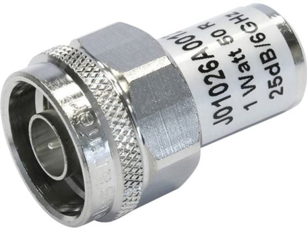 Telegärtner J01026A0012, N-pääte, Krom, Hanstik, Lige, 50 ohm (O), 2,08 cm