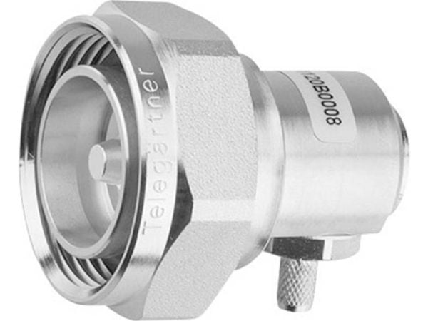 Telegärtner J01120B0008 J01120B0008 J01120B0008 7-16-DIN-liitin Liitin, kulmaliitin 50 Ω 1 kpl