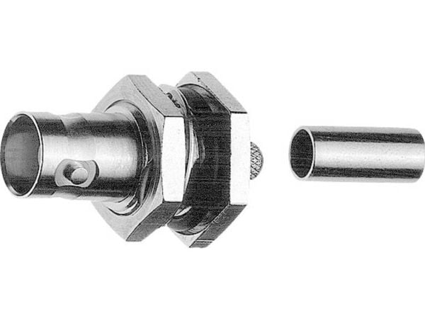 Telegärtner BNC kabelinstallasjonssokkel crimp 75 Ohm, crimp/crimp, A1206, Z04, RG-62 A/U - 5 stk (J01003A1260)