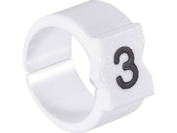 TE Connectivity 869998-000, Musta, Valkoinen, 329 kpl, 4,5 mm, 6 mm