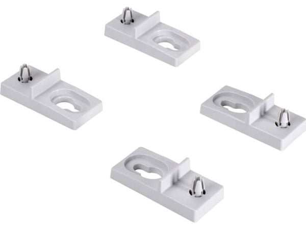 Fibox WMKQ10S Seinäkiinnike Harmaanvalkoinen (RAL 7035) 1 sarja