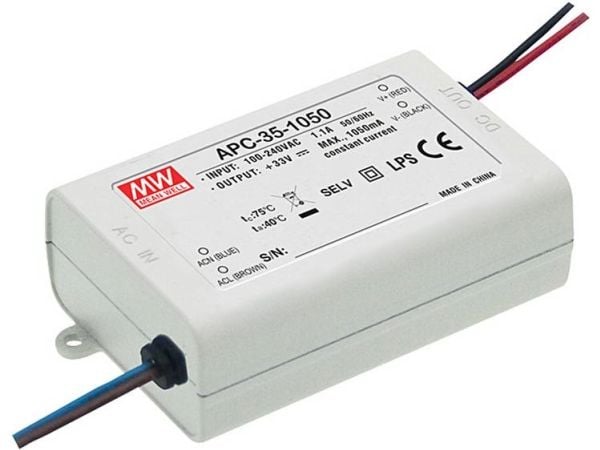 MEAN WELL APC-35-700, 35 W, IP20, 90 - 264 V, 0,7 A, 50 V, 57 mm