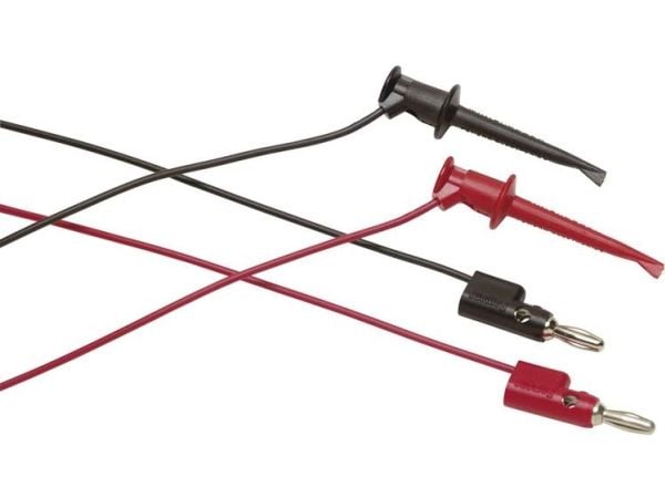 Fluke TL940, Testausjohdin, Musta, Punainen, PVC-muovi, 60 V, 3 A, 900 mm