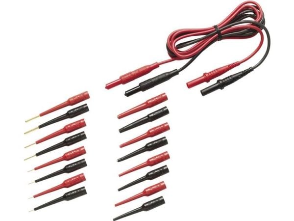 Fluke TL82 testijohtosarja [lampunpidin 4 mm - lampunpidin 4 mm] punainen, musta 1 kpl