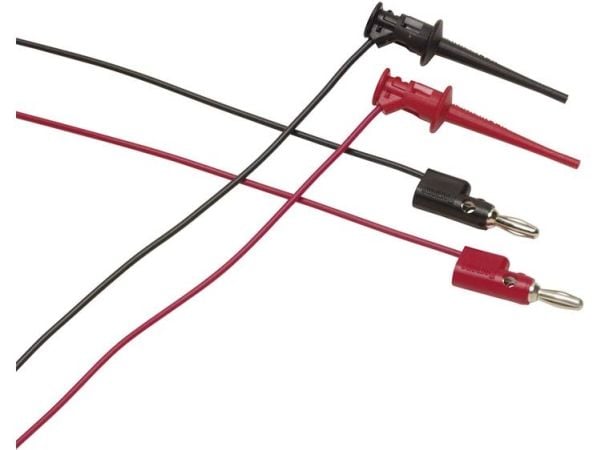 Fluke TL950, Testausjohdin, Musta, Punainen, PVC-muovi, 60 V, 3 A, 2 kpl