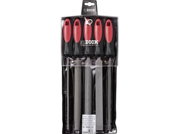 DICK 1304401-2K fil- og raspesett med 5 deler 200 mm