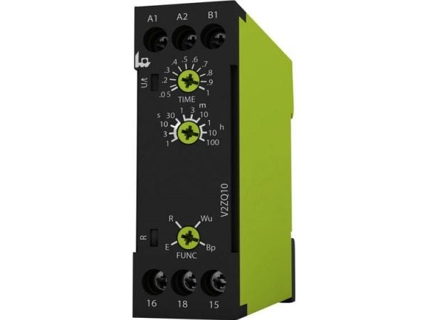 tele 125150 V2ZQ10 tidsrelä multifunktion 24-240V AC/DC, 1 st, tidområde 0,05 s - 100 h, 1 växlande kontakt