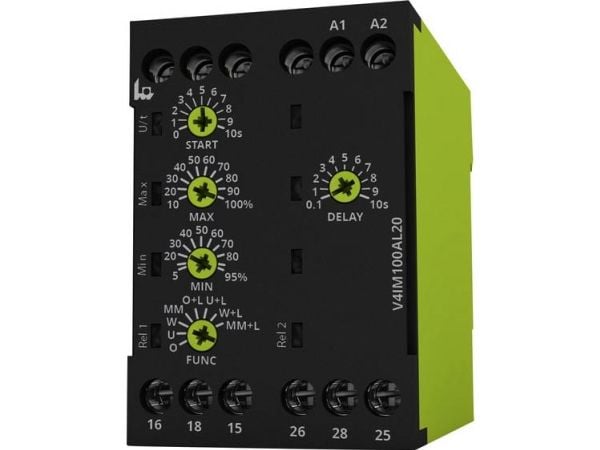 tele V4IM100AL20 24-240V AC/DC Valvontareleet 24, 24 - 240, 240 V/DC, V/AC 2 x kytkin 1 kpl tele V4IM100AL20 24-240V AC/DC Valvontareleet 24, 24 - 240, 240 V/DC, V/AC 2 x kytkin 1 kpl