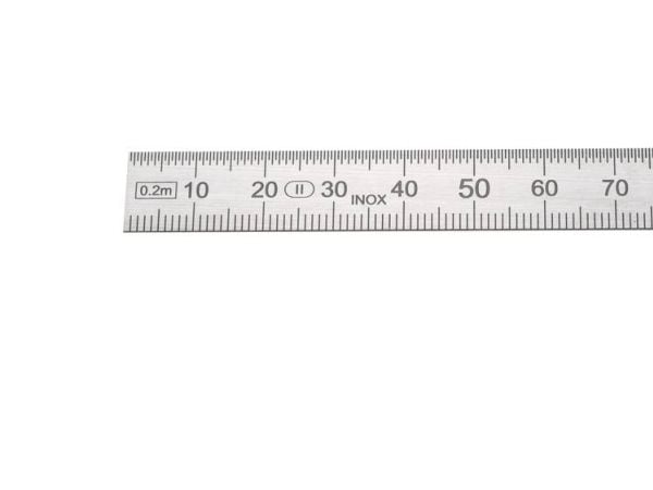 HELIOS PREISSER flexibel stållinjal 200 mm 13 x 0,5 mm VA DIN2968 0460222